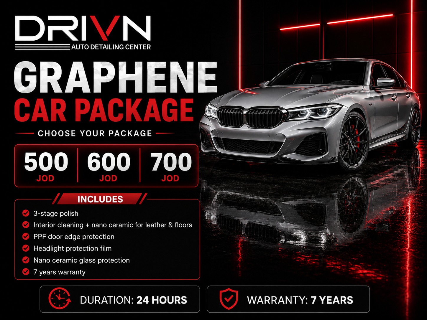 Graphene car package service card